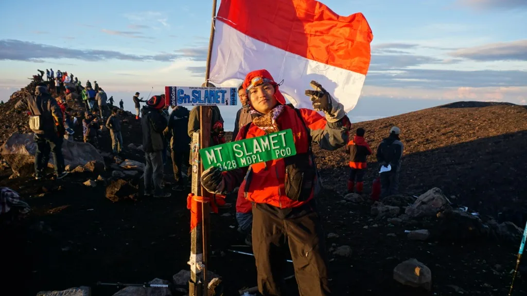 Puncak gunung slamet, summit Mount Slamet