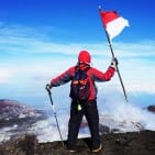 Indonesian 71st Independence Day Celebration from Mount Slamet